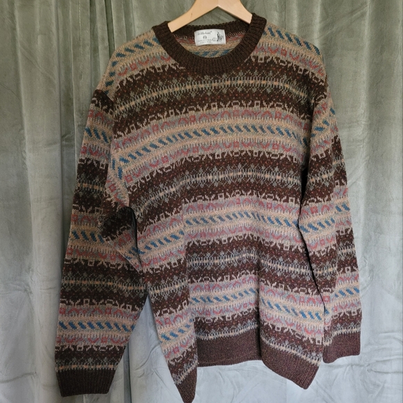 Vintage Knit Wool Sweater - Picture 2 of 11
